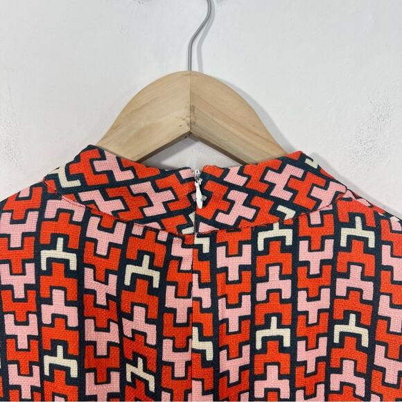 CK BRADLEY Emery Pink Orange Geometric Mod Dress Size Large - Picture 10 of 16